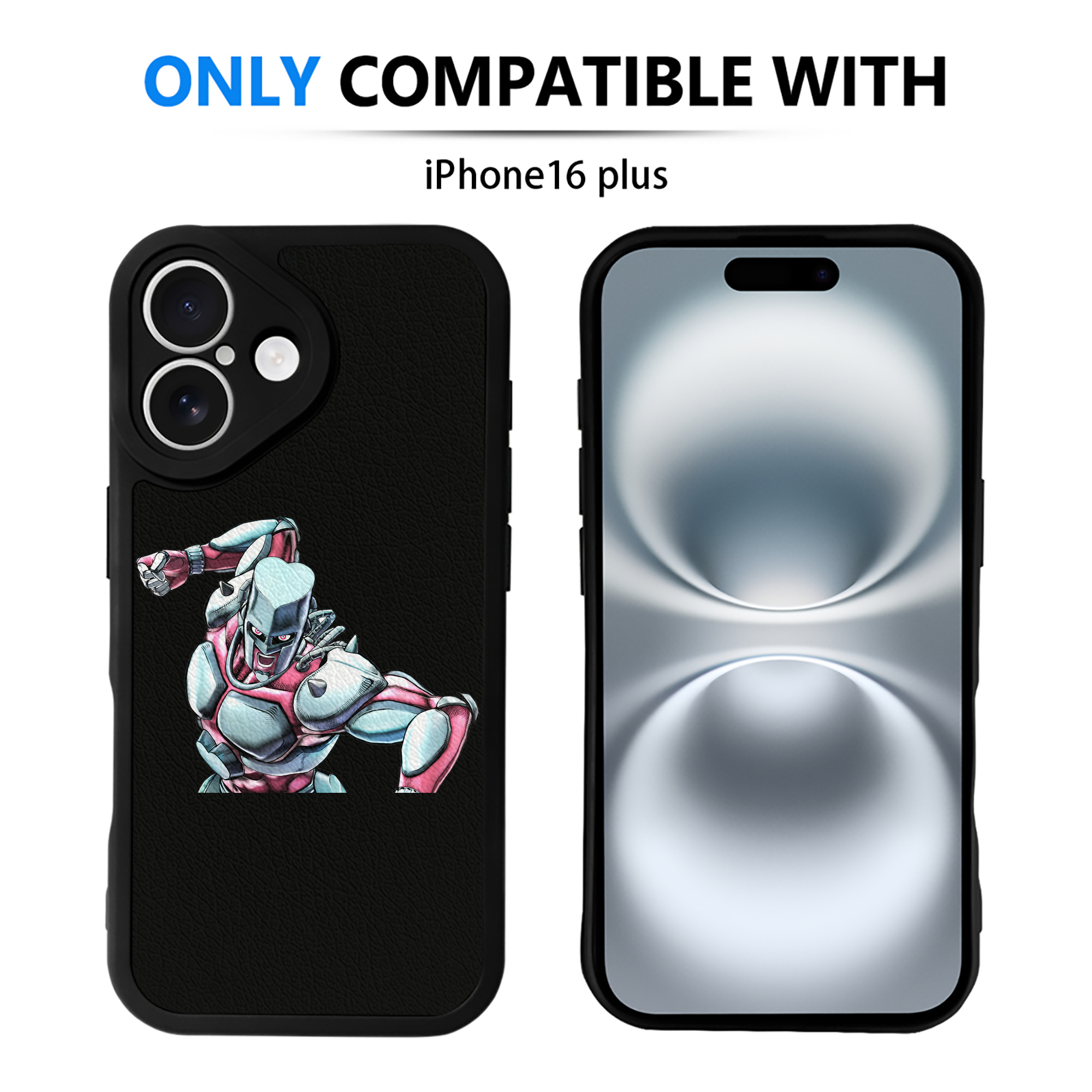 （画像用） ジョジョの奇妙な冒険 ひがしかた じょうすけ JoJo's Bizarre Adventure Higashikata Josuke 【iPhone 16シリーズ対応】シリコンスマホケース（レザー調） 材質：シリコン